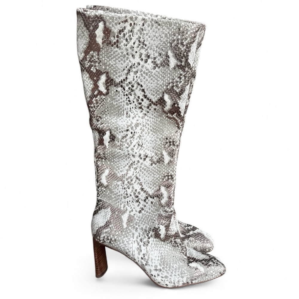 Vince Camuto snake print boots